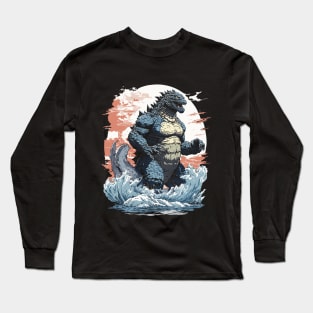 Godzilla monster in Japan Long Sleeve T-Shirt